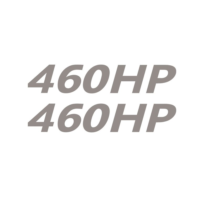 202178 Mirror HP Decals, 2005-2023 Chevy Corvette, Pair, # Gloss Silver, HP Gloss Silver