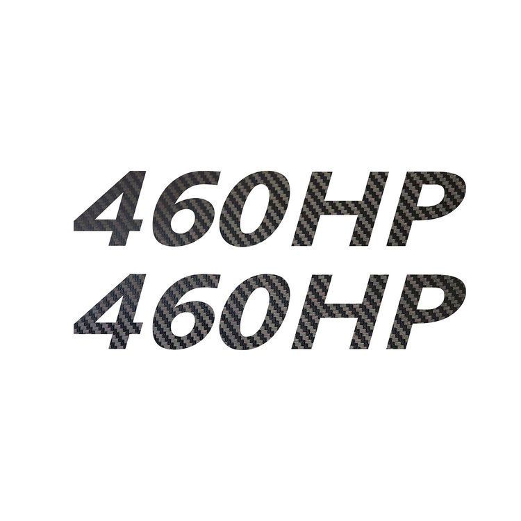 202195 Mirror HP Decals, 2005-2023 Chevy Corvette, Pair, # Black Gloss Carbon Fiber, HP Black Carbon Fiber