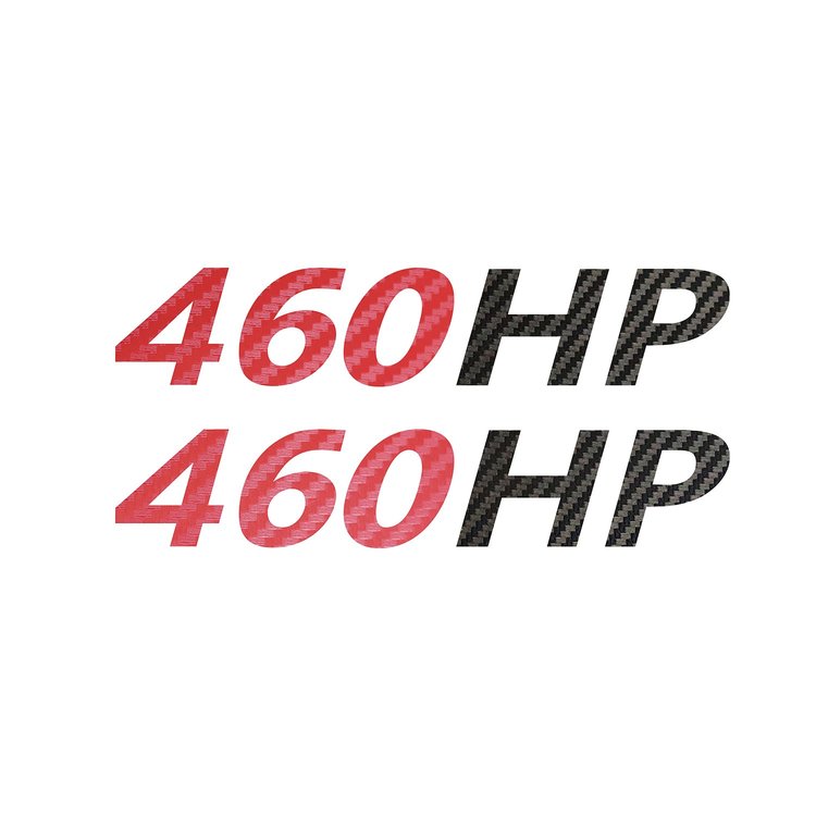 202198 Mirror HP Decals, 2005-2023 Chevy Corvette, Pair, # Red Gloss Carbon Fiber Black, HP Gloss Carbon Fiber