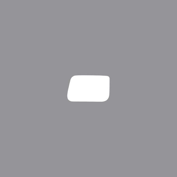 202361 Starter Ignition Button Overlay Decal, 2014-2019 Chevy Corvette, Gloss White