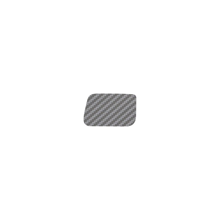 202374 Starter Ignition Button Overlay Decal, 2014-2019 Chevy Corvette, Silver Carbon Fiber