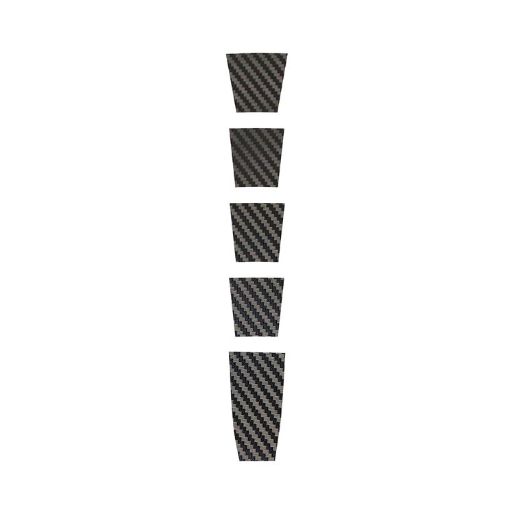 202432 Engine Cover Center Stripe Kit, 2020-2023 Chevy Corvette, 5pc Black Carbon Fiber
