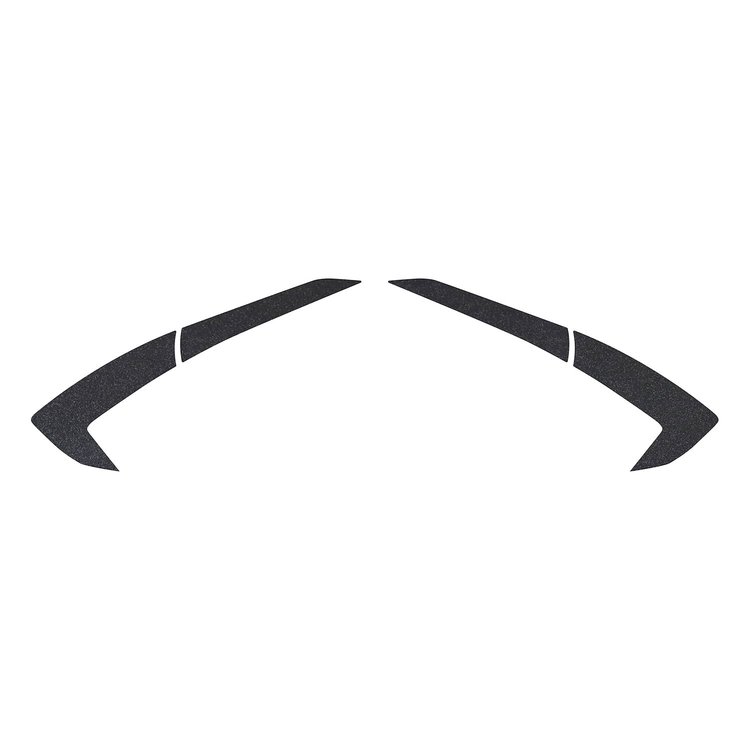 202456 Fender Vent Scoop Accent Overlay, 2020-2023 Chevy Corvette, Pair Gloss Carbon Flash