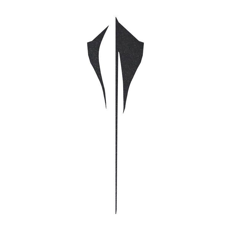 202525 Rear Stingray Emblem Shadow Overlay Outline Decal, 2020-2023 Chevy Corvette, Gloss Carbon Flash