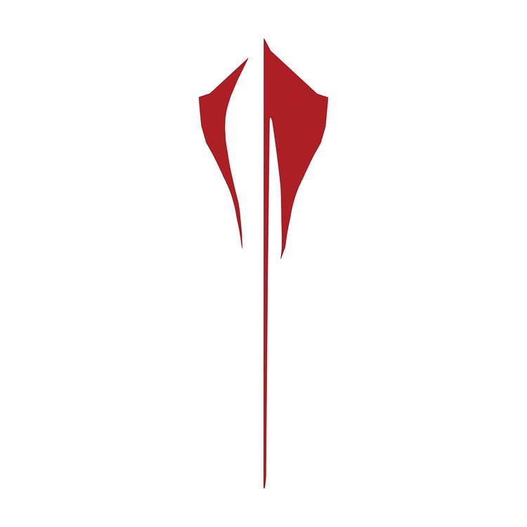 202536 Rear Stingray Emblem Shadow Overlay Outline Decal, 2020-2023 Chevy Corvette, Gloss Red