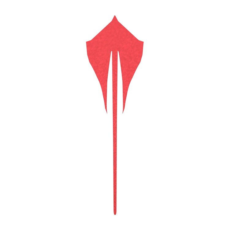 202542 Rear Stingray Emblem Shadow Overlay Complete Decal, 2020-2023 Chevy Corvette, Anodized Matte Red