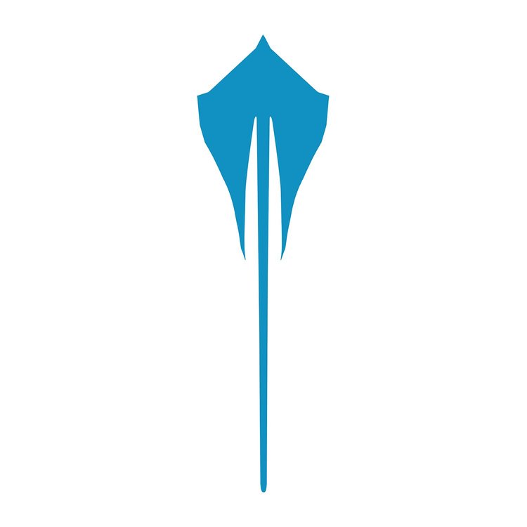 202545 Rear Stingray Emblem Shadow Overlay Complete Decal, 2020-2023 Chevy Corvette, Gloss Rapid Blue