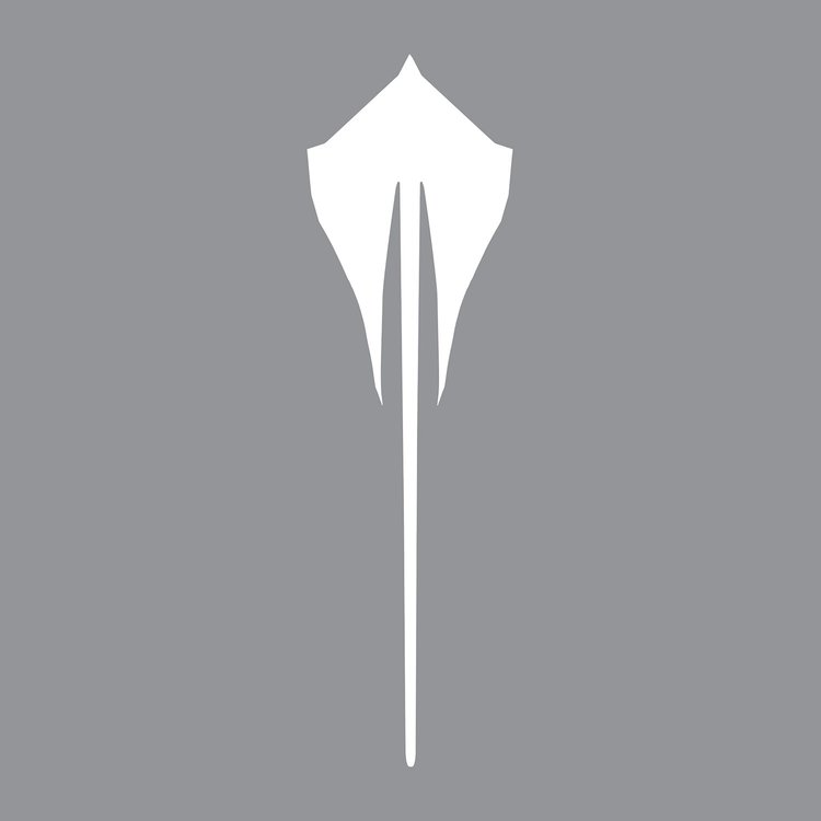 202546 Rear Stingray Emblem Shadow Overlay Complete Decal, 2020-2023 Chevy Corvette, Gloss White
