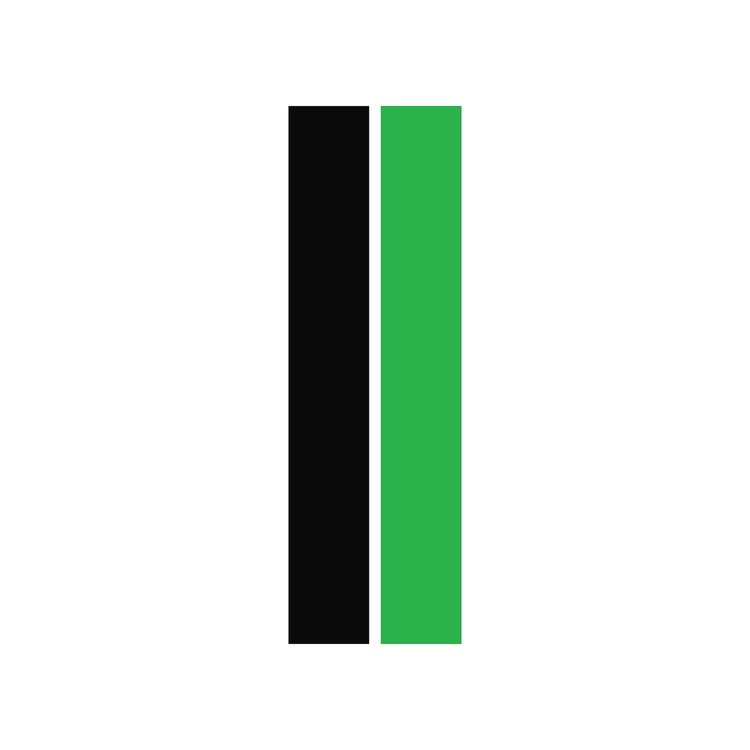 202566 ZR1 Wing Dual Stripe Decal, 2014-2019 Chevy Corvette, Matte Black Gloss Lime Green