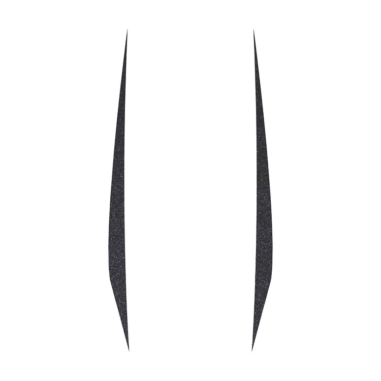202597 Hood Stripes Decal, 2020-2023 Chevy Corvette, Pair Gloss Carbon Flash No Cutout, Solid Stripes