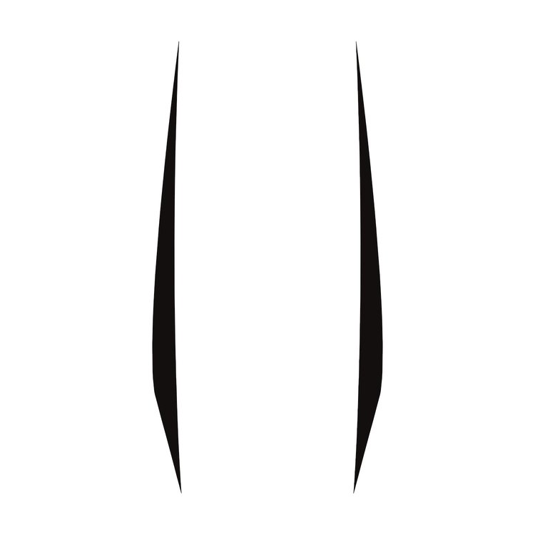 202607 Hood Stripes Decal, 2020-2023 Chevy Corvette, Pair Matte Black No Cutout, Solid Stripes