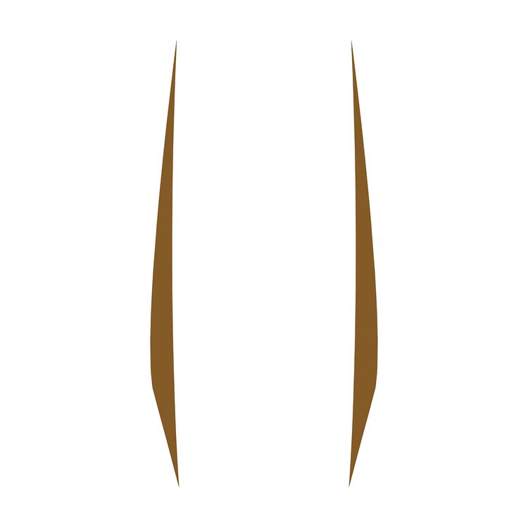 202608 Hood Stripes Decal, 2020-2023 Chevy Corvette, Pair Gloss Gold No Cutout, Solid Stripes