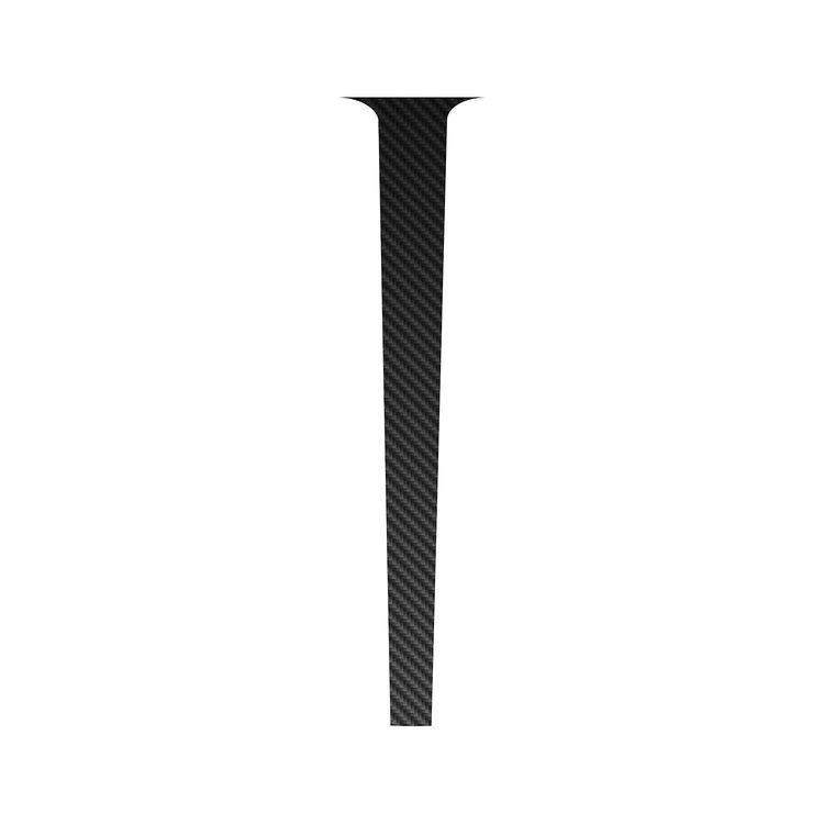202657 Split Rear Window Decal, 2020-2023 Chevy Corvette, Black Carbon Fiber