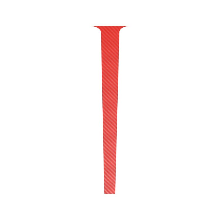 202658 Split Rear Window Decal, 2020-2023 Chevy Corvette, Red Carbon Fiber