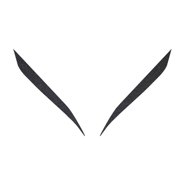 202728 Headlight Eyelid Decals, 2020-2023 Chevy Corvette, Pair Gloss Carbon Flash