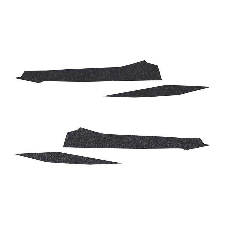 202739 Front Grille Enhancement Overlay Decal Set, 2020-2023 Chevy Corvette, 4pc, Gloss Carbon Flash