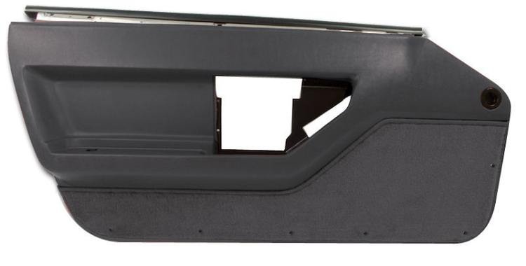 203836 Deluxe Door Panels, 1986-1987 Chevy Corvette, Convertible Graphite