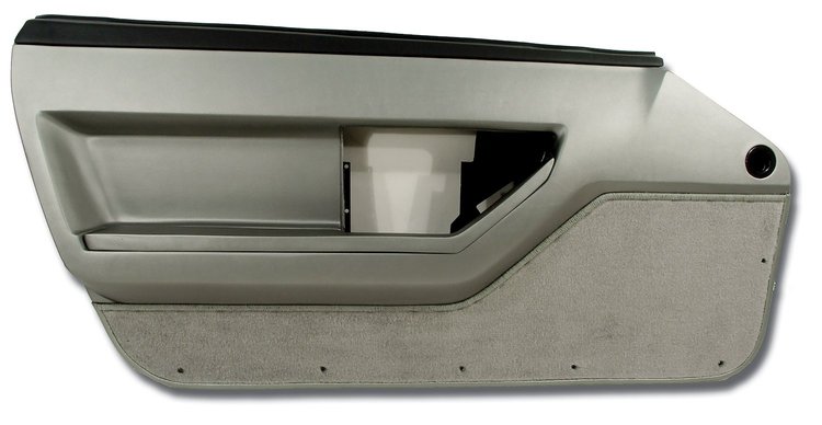 203906 Deluxe Door Panels, 1984-1987 Chevy Corvette, Coupe Gray