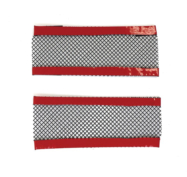 205717 Fender Vent/Cove Screens, 1997-2004 Chevy Corvette, Stainless Steel W/Black Finish