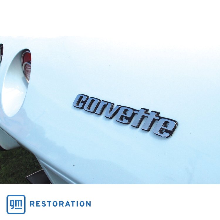 2113 Emblem, 1976-1979 Chevy Corvette, Rear Letters 8 1/4 Inch Length