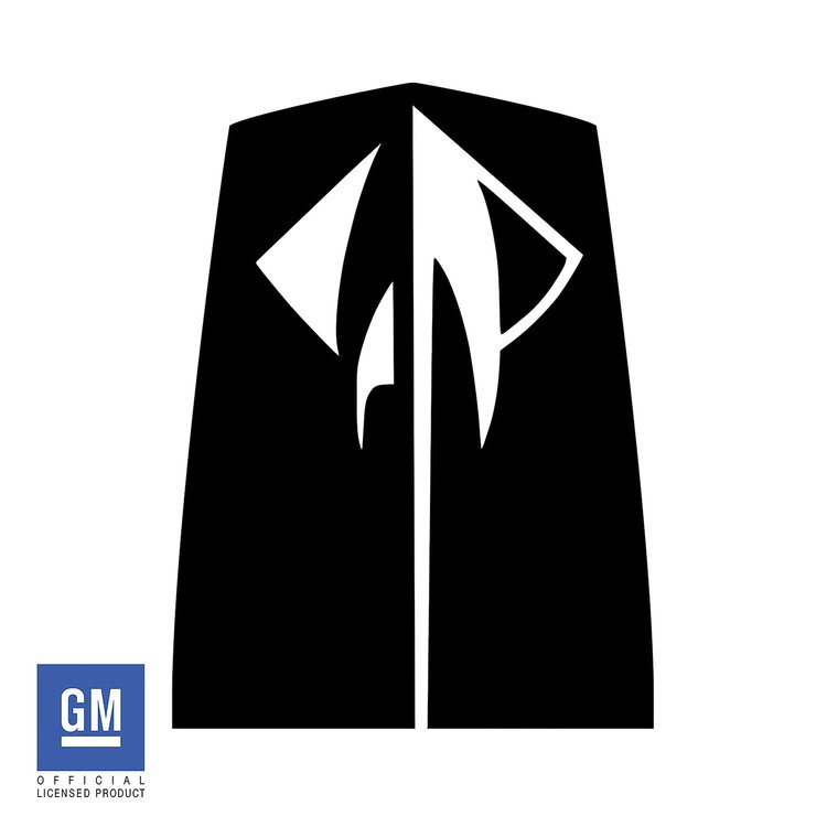 211512 Stinger Stripe Hood Decal, 2014-2019 Chevy Corvette, Gloss Black