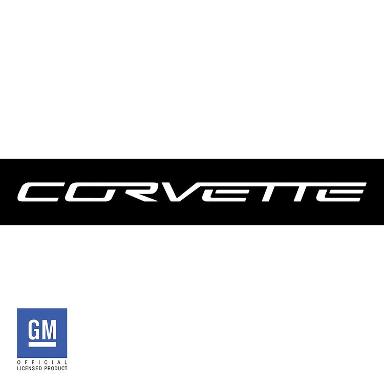 211606 Dash Air Bag Vinyl Lettering Kit, 2005-2013 Chevy Corvette, Gloss White