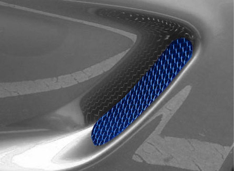 211984CP Custom Painted Side Fender Grille Set, 1997-2004 Chevy Corvette