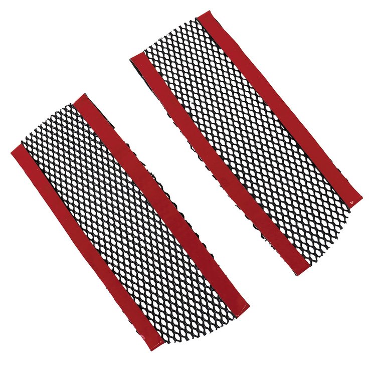 212828 Fender Vent/Cove Styling Screens, 1973-1979 Chevy Corvette, Aluminum W/Black Finish