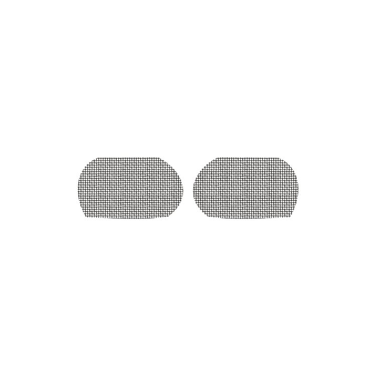 212845 Brake Cooling Duct Mesh Screens, 2015-2019 Chevy Corvette, Z06/GS, Stainless Steel W/Black Finish