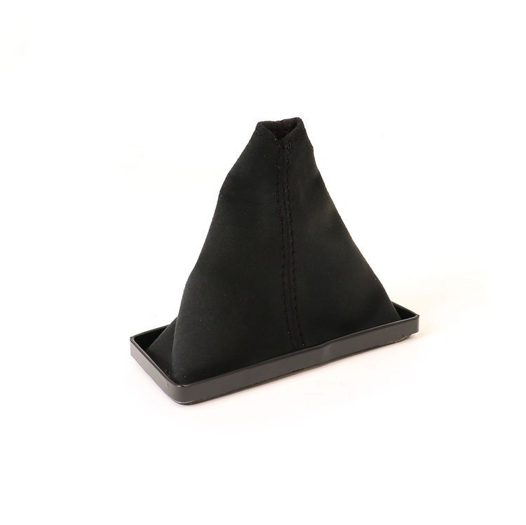 215028 Suede Shift Boot, 1968-1976 Chevy Corvette, Black W/Black Stitching