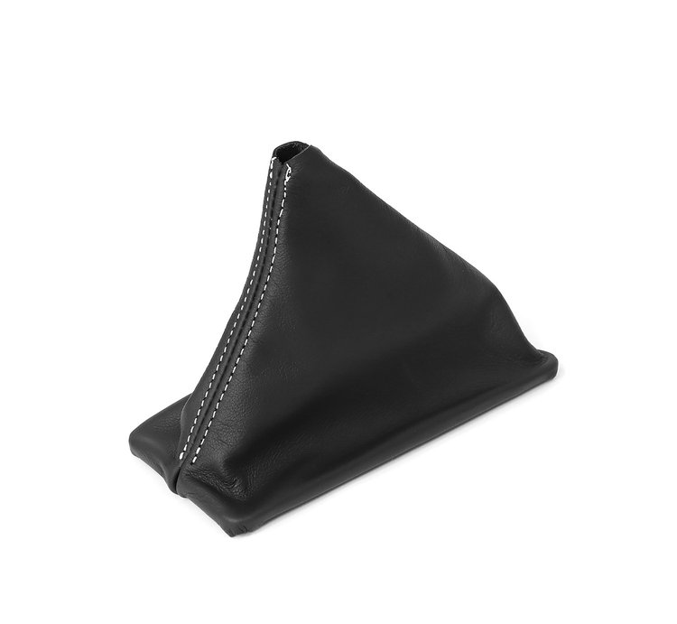 215045 Leather Shift Boot, 1984-1985 Chevy Corvette, Black W/White Stitching, Manual W/Electronic Overdrive