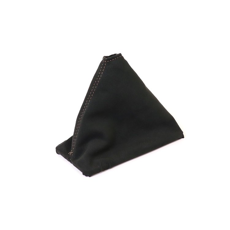 215061 Suede Shift Boot, 1984-1988 Chevy Corvette, Black W/Silver Stitching, Manual Transmission