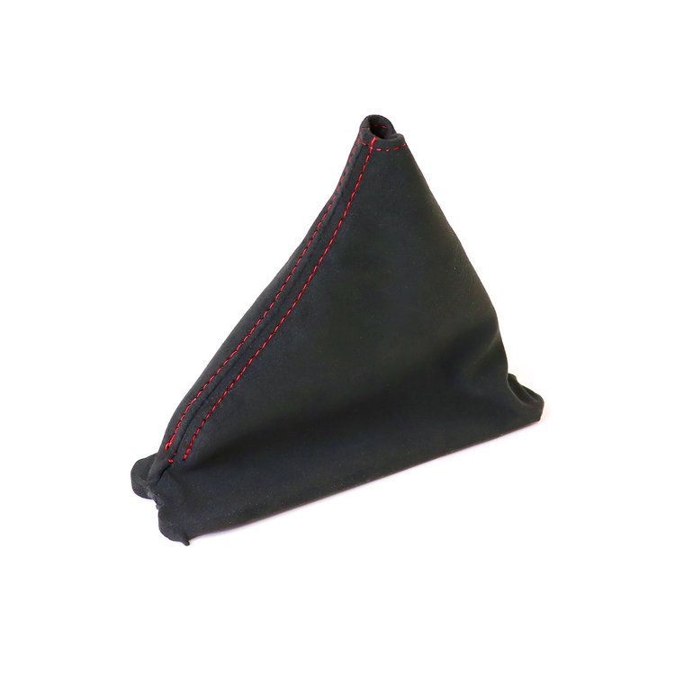 215079 Suede Shift Boot, 1984-1989 Chevy Corvette, Black W/Red Stitching, Automatic Transmission