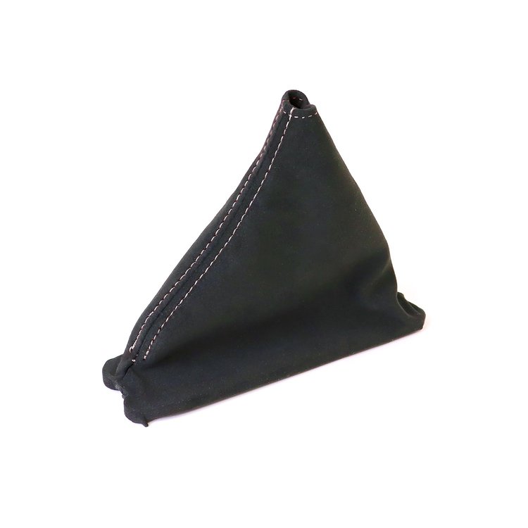 215080 Suede Shift Boot, 1984-1989 Chevy Corvette, Black W/White Stitching, Automatic Transmission
