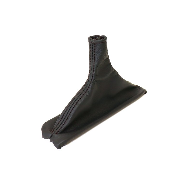 215083 Leather Shift Boot, 1990-1996 Chevy Corvette, Black W/Black Stitching, Automatic Transmission