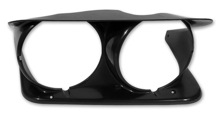 2172 Headlight Bezel, 1968-1982 Chevy Corvette, LH Molded Plastic