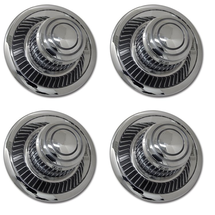22145 Rally Wheel Replacement Hubcap Set, 1968-1982 Chevy Corvette, 4pc