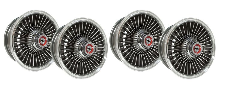 22967 Replica Bolt-On Wheel Set, 1967-1967 Chevy Corvette [Size: 15"x7"]
