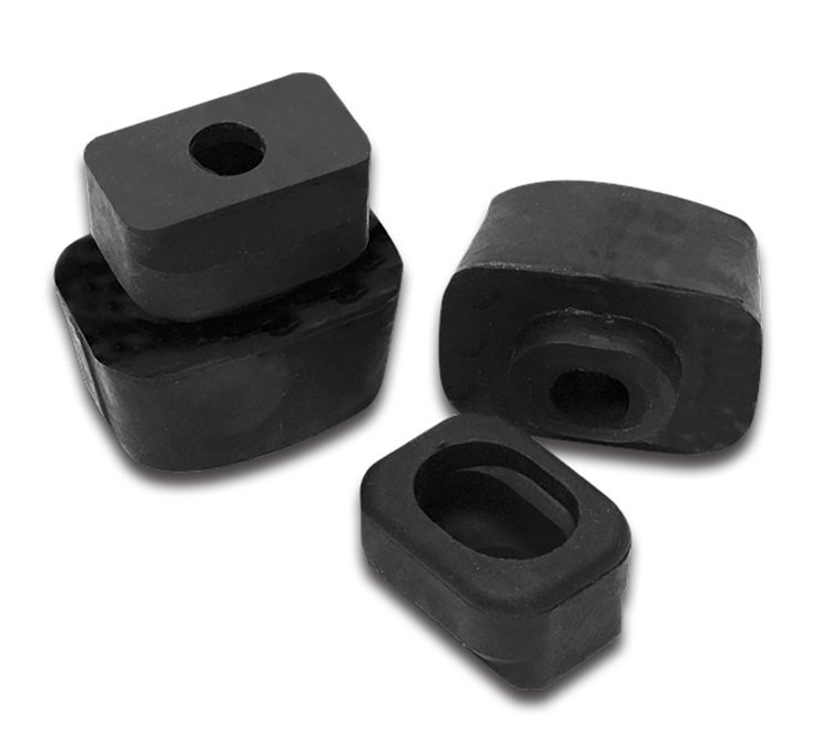 23028 Front Engine Mount Cushions, 1953-1962 Chevy Corvette, 4 Piece Set