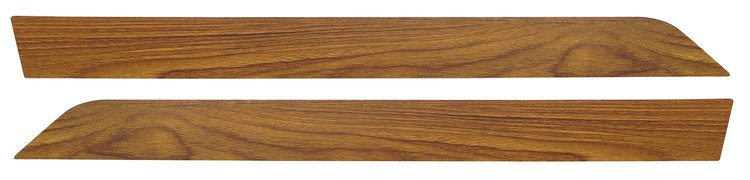 2658 Door Panel Inserts, 1970-1976 Chevy Corvette, W/Teak Insert