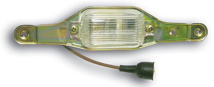 26592 License Light Assembly, 1968-1971 Chevy Corvette, W/Fiber Optic