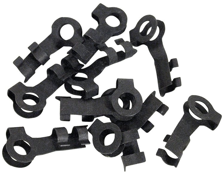 29118 Inside Door Control Rod Clip 10pc Set, 1968-1982 Chevy Corvette