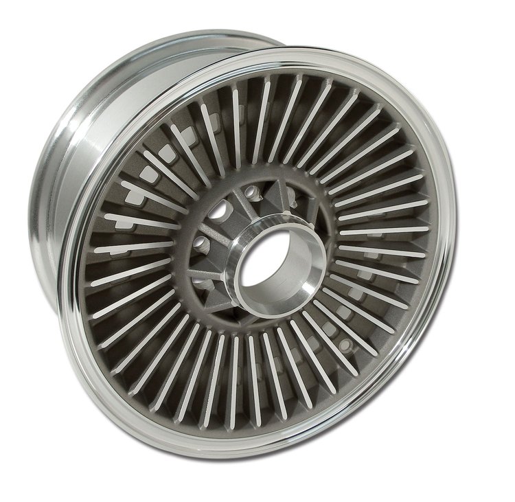 3143 Knock-Off Wheel, 1963-1964 Chevy Corvette, Light Face Replica [Size: 15"x6"]