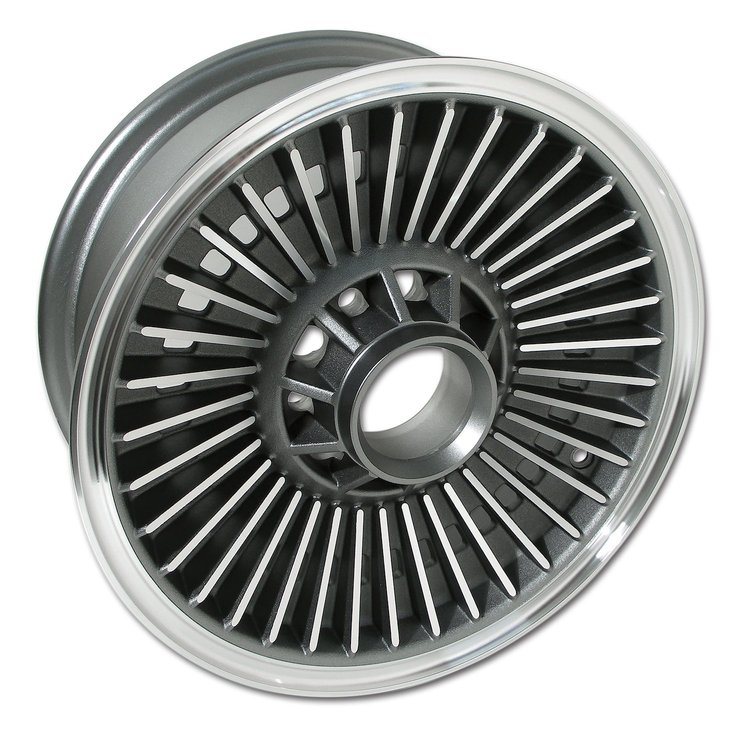 3144 Knock-Off Wheel, 1965-1966 Chevy Corvette, Dark Face Replica [Size: 15"x6"]