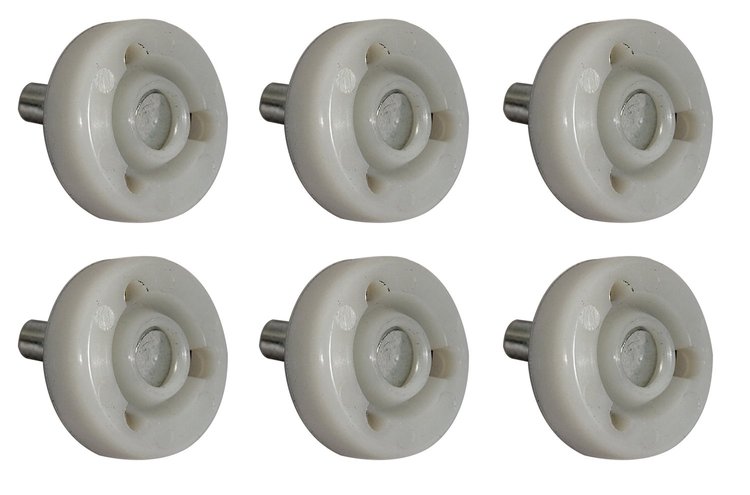 33604 Window Regulator Rollers, 1968-1982 Chevy Corvette, 6 Piece Set