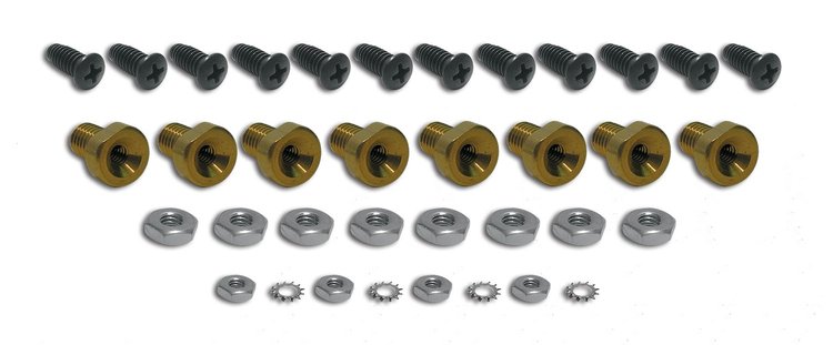 33751 Rocker Panel Mount Repair Kit, 1970-1982 Chevy Corvette, W/Screws