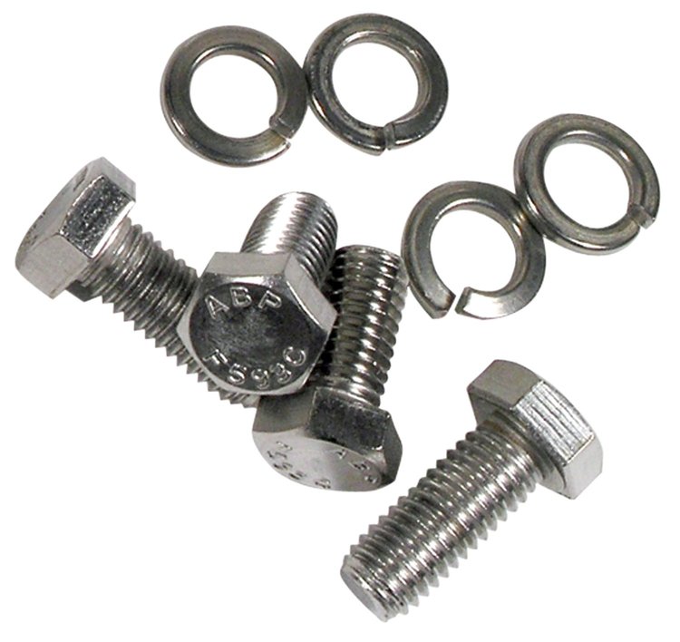3408 Seat Belt Bolt Kit, 1972-1975 Chevy Corvette, Lap Belts Only