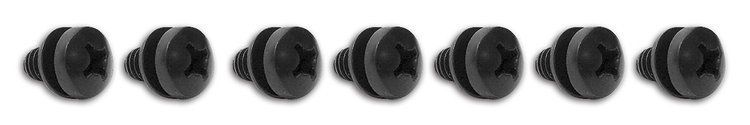 34657 Glove Box Hinge & Support Screws, 1963-1967 Chevy Corvette, 7 Piece Set