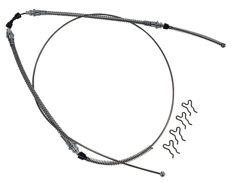 36330 Park Brake Cable, 1965-1982 Chevy Corvette, Rear Stainless