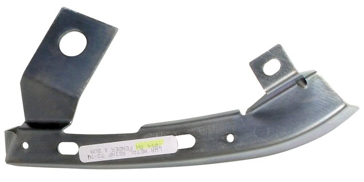 36336 Front Bumper To Fender Reinforcement, 1973-1974 Chevy Corvette, RH Lower
